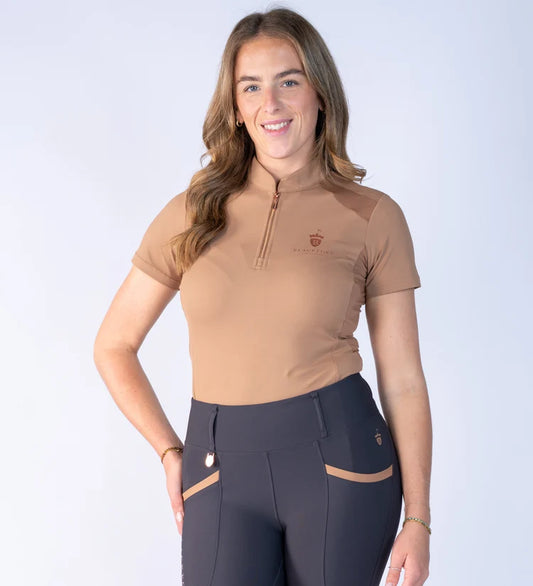 caramel cool mesh base layer short sleeve