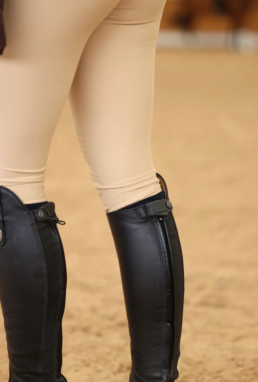 Le Cavalier LUXE ShowTime Leggings – Fawn | Knee Grip | Pocketless