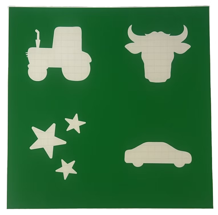 sparkle star pony stencils