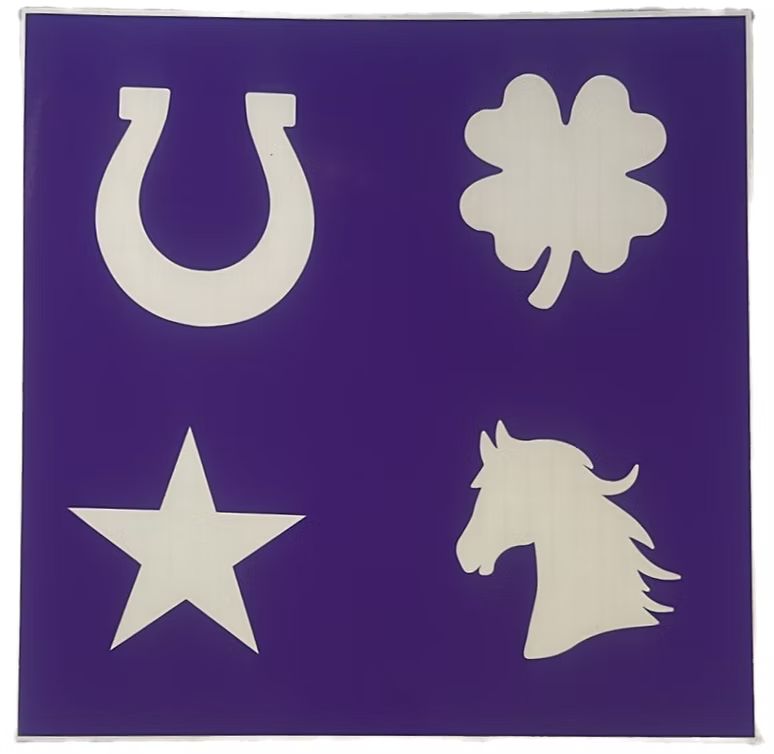 sparkle star pony stencils