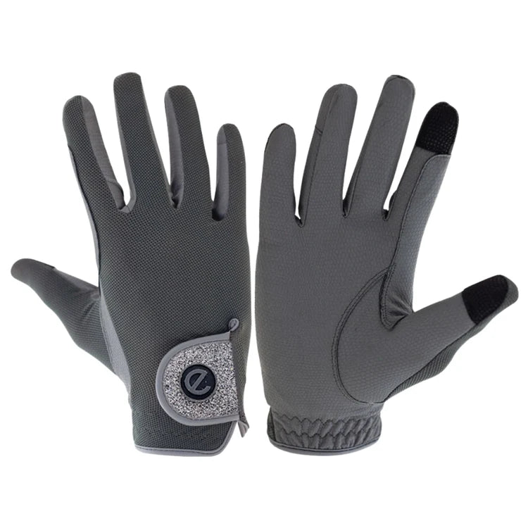 eQUEST X-LITE GREY RIDING GLOVES