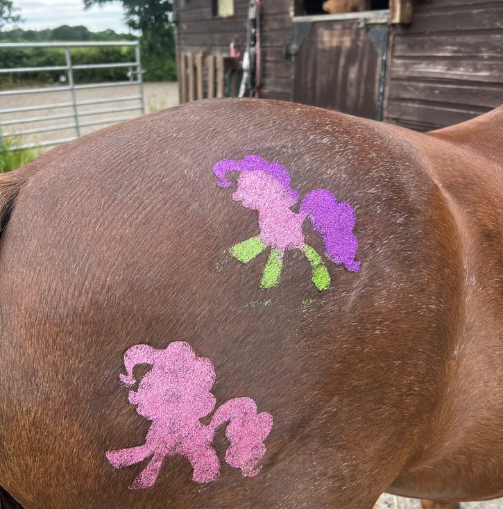 sparkle star pony stencils