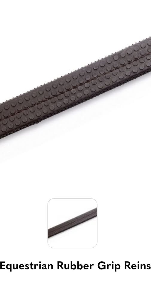 Brown hy grip reins full