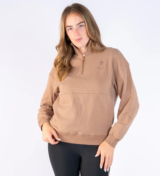 caramel  quarter zip