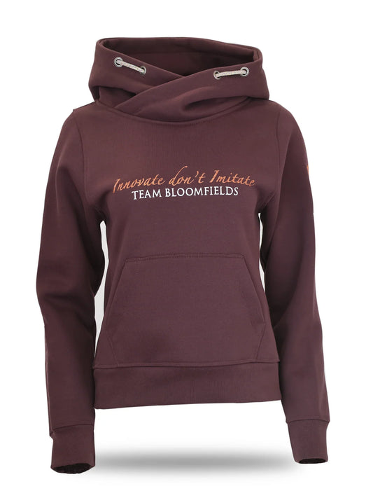 Ameila seal brown cross neck hoodie