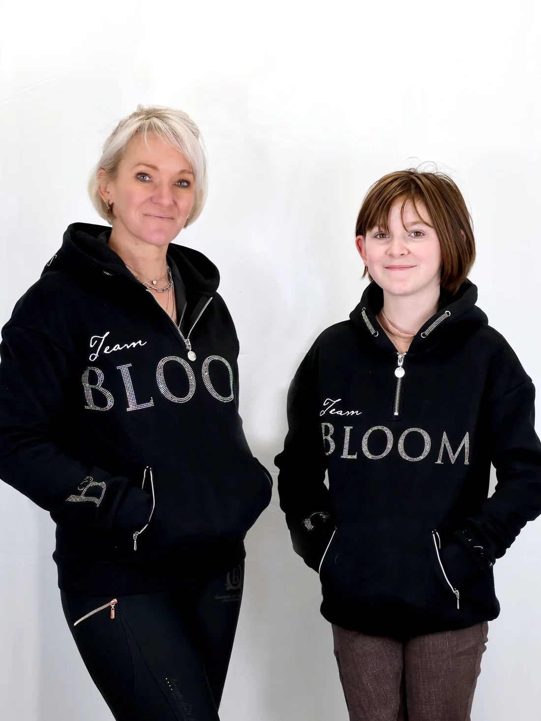 kids luna black & silver hoodie