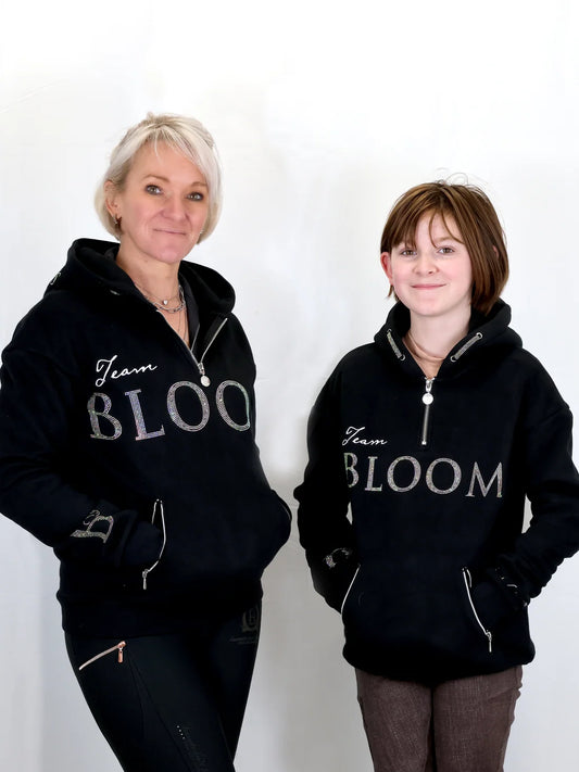 kids luna black & silver hoodie