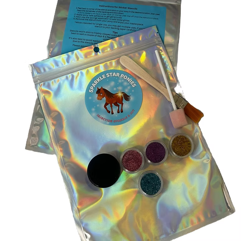 sparkle star pony stencils