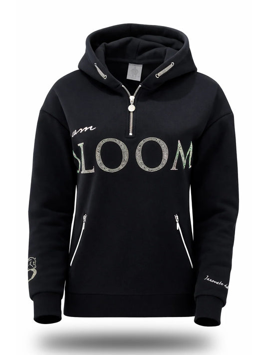 kids luna black & silver hoodie