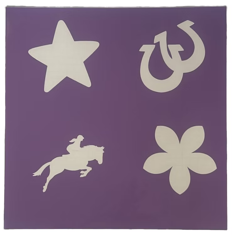 sparkle star pony stencils