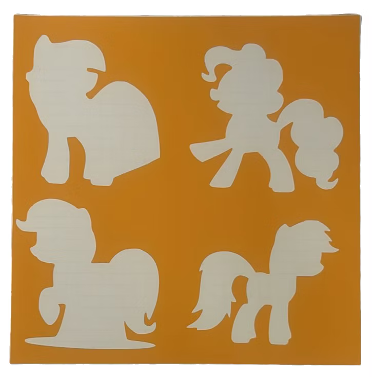 sparkle star pony stencils