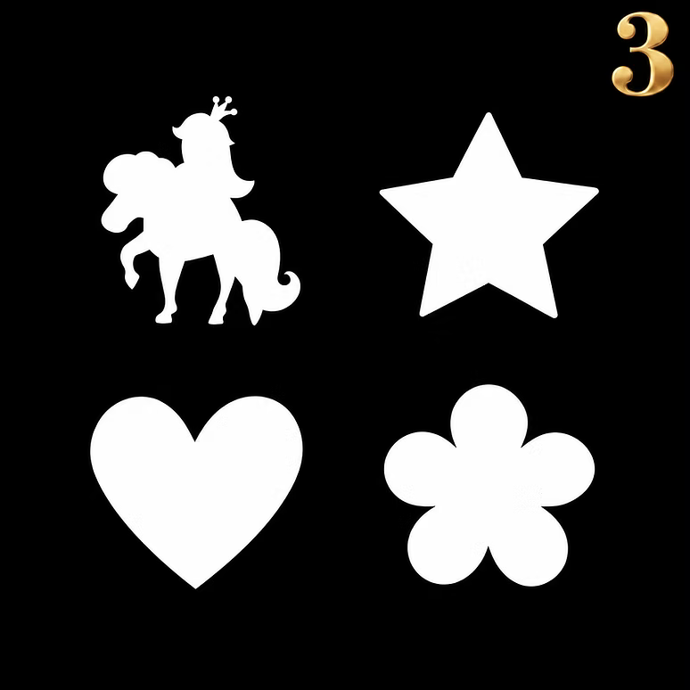 sparkle star pony stencils
