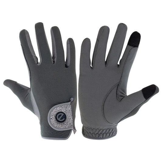 eQUEST X-LITE GREY RIDING GLOVES